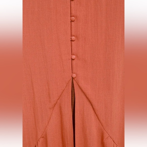 Simpatico Rust Orange Maxi Dress, sz M - Picture 8 of 8